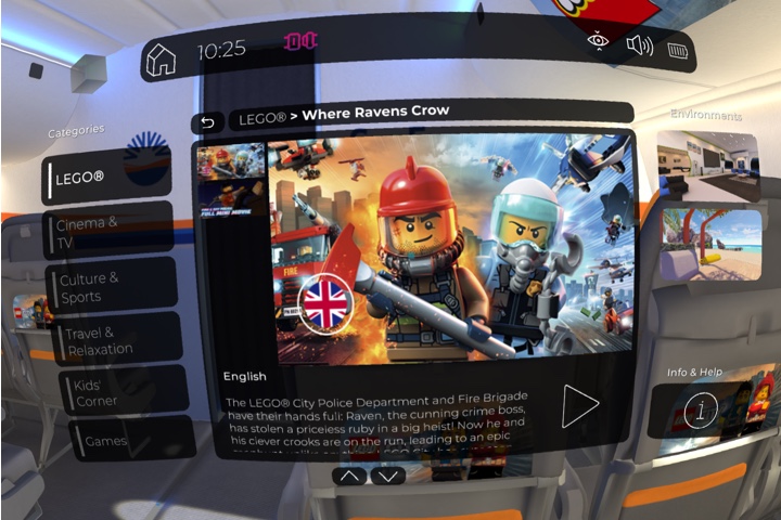Virtual-Reality IFE system